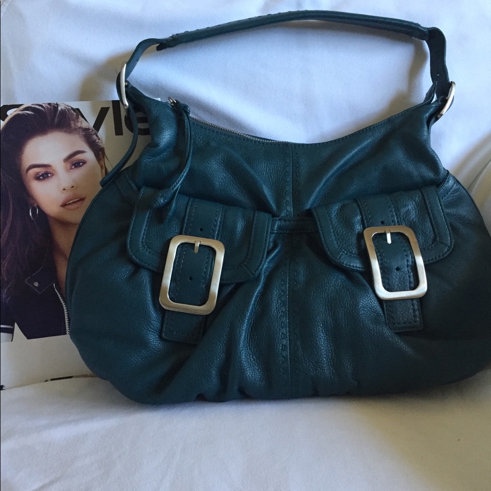 Cole Haan Peacock blue hobo bag in great condition